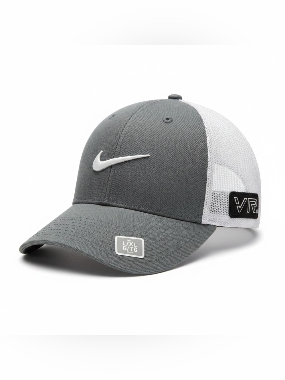 Nike Golf VRS Dri-FIT FlexFit Mesh Hat Gray White L/XL NWT